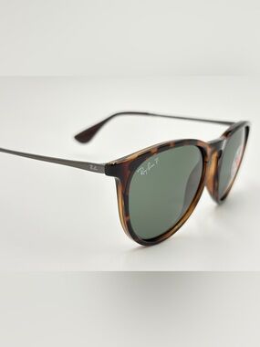 Ray-Ban Polarized Sunglasses Erika RB4171 Tortoise w Green G-15 Lens